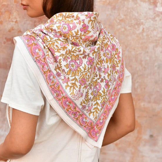 Grand foulard Calypso écru