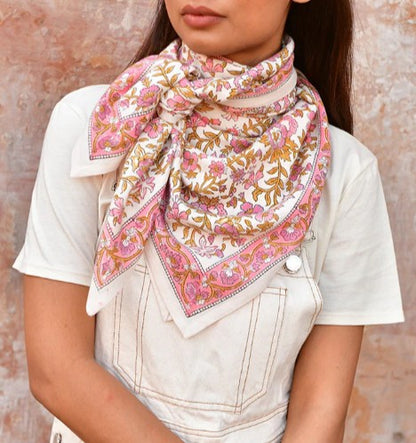 Grand foulard Calypso écru