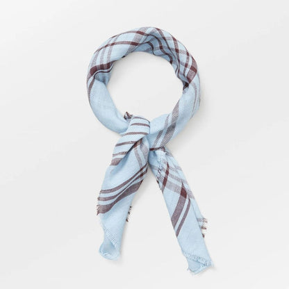 Scarf Grid Cowea skyway blue