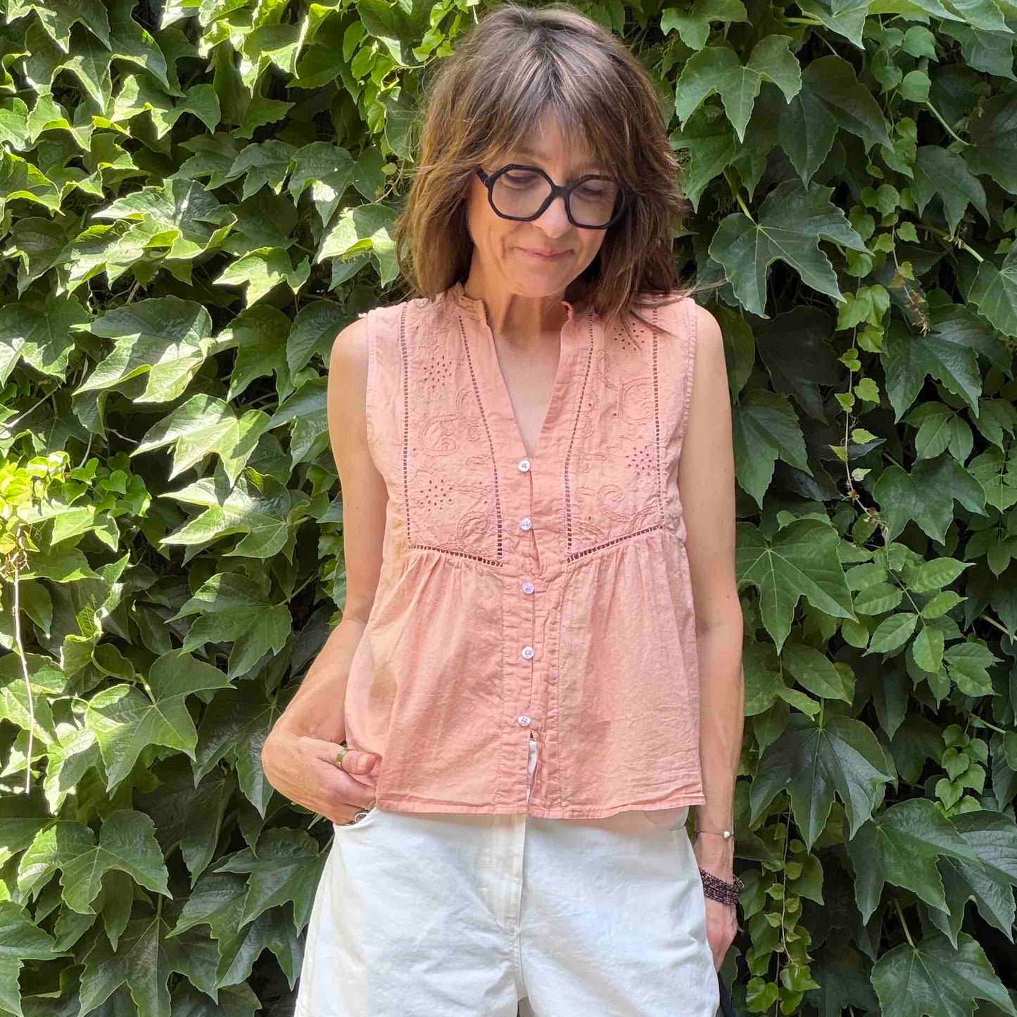 Top Helyos - kaky, blush, chocolat ou black