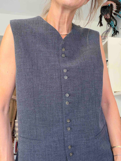 Gilet sans manches Jonas anthracite - Hod Paris