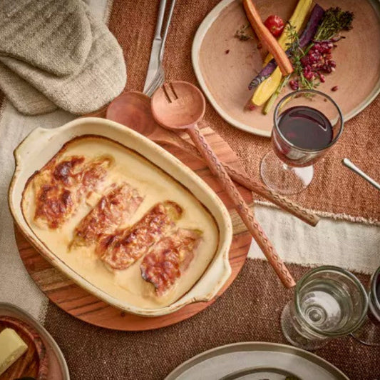 HOMMAGE - set couverts de service en bois acacia