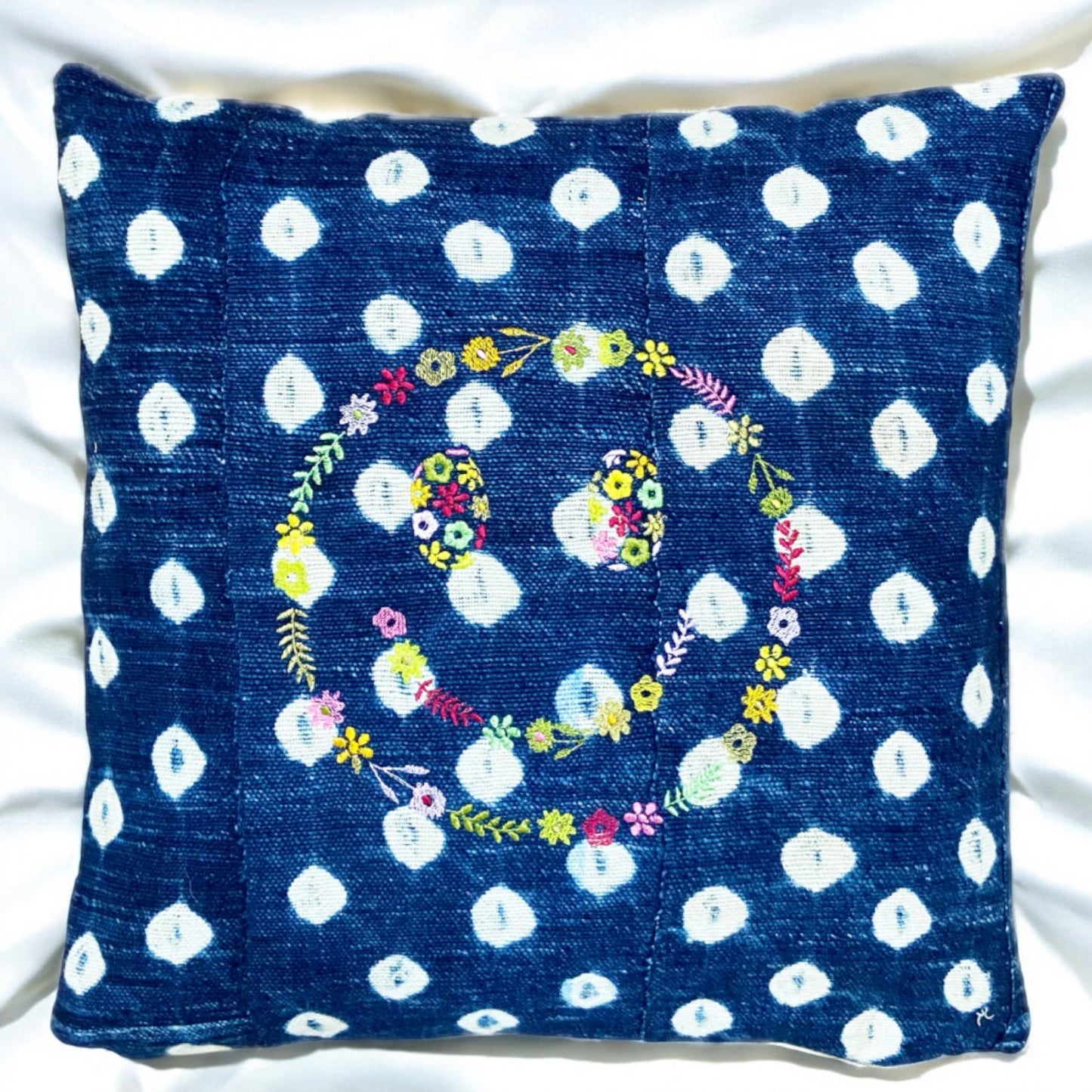 Sofia smiley polka dot cushion cover - Thank You Margareth selection