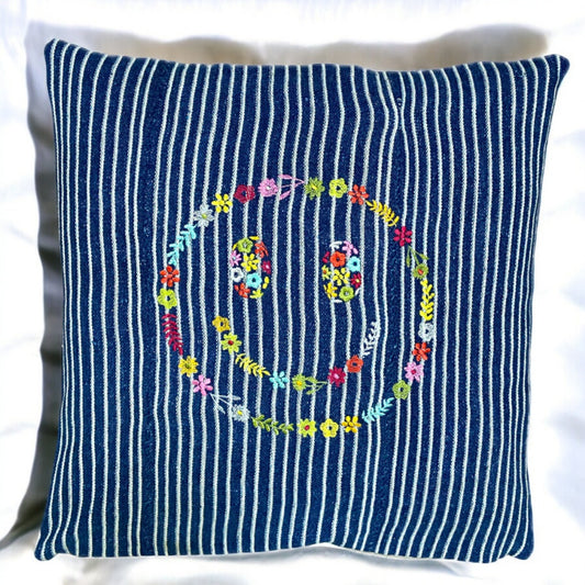 Sofia smiley striped cushion cover - Thank You Margareth selection