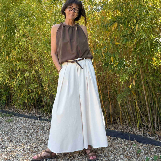 Pantalon large et fluide Jack - écru