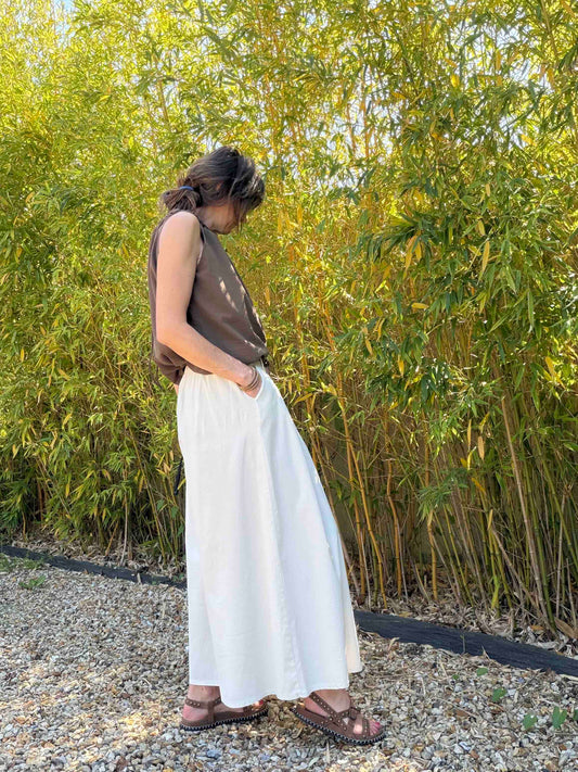 Pantalon large et fluide Jack - écru