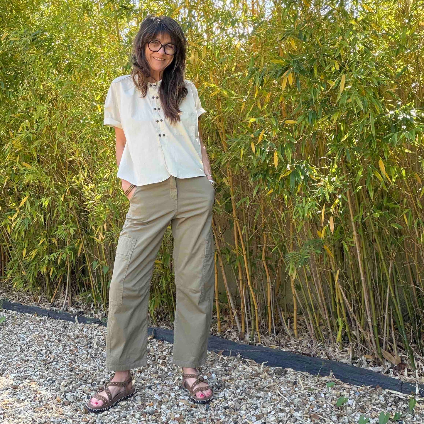 Jade military trousers