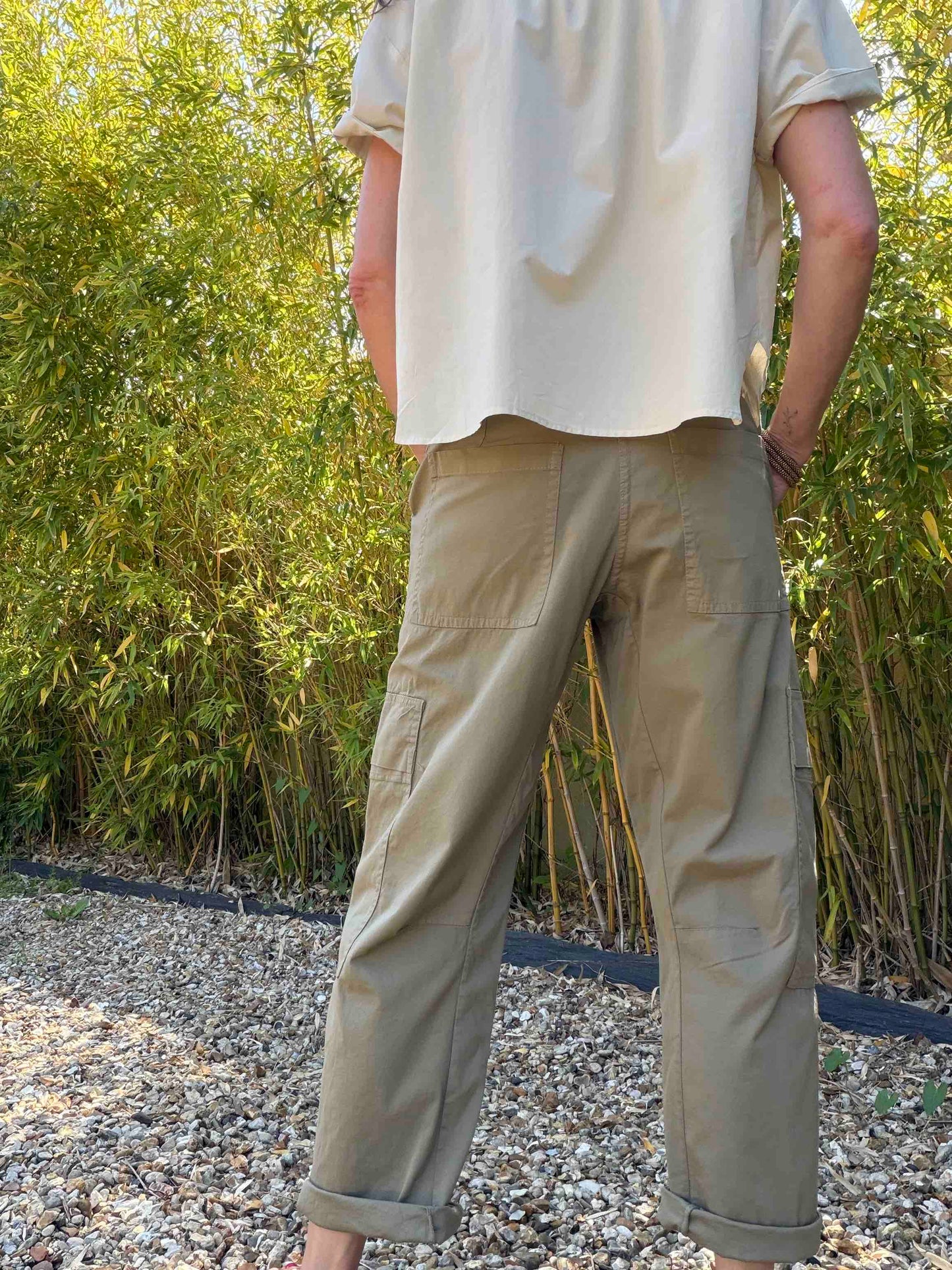 Jade military trousers