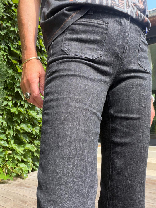 Jean Bastille Alabama black rinse wash