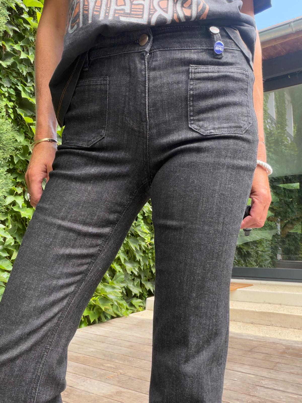 Jean Bastille Alabama black rinse wash