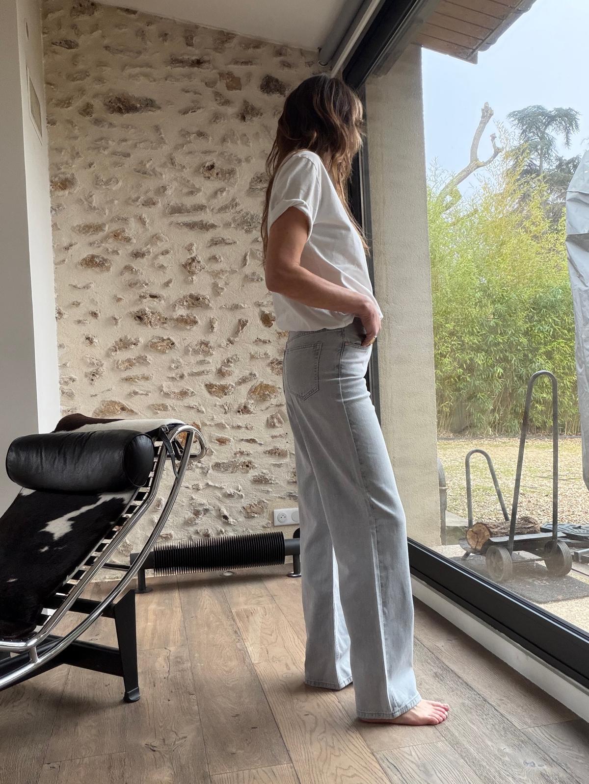 Jean Poka gris clair