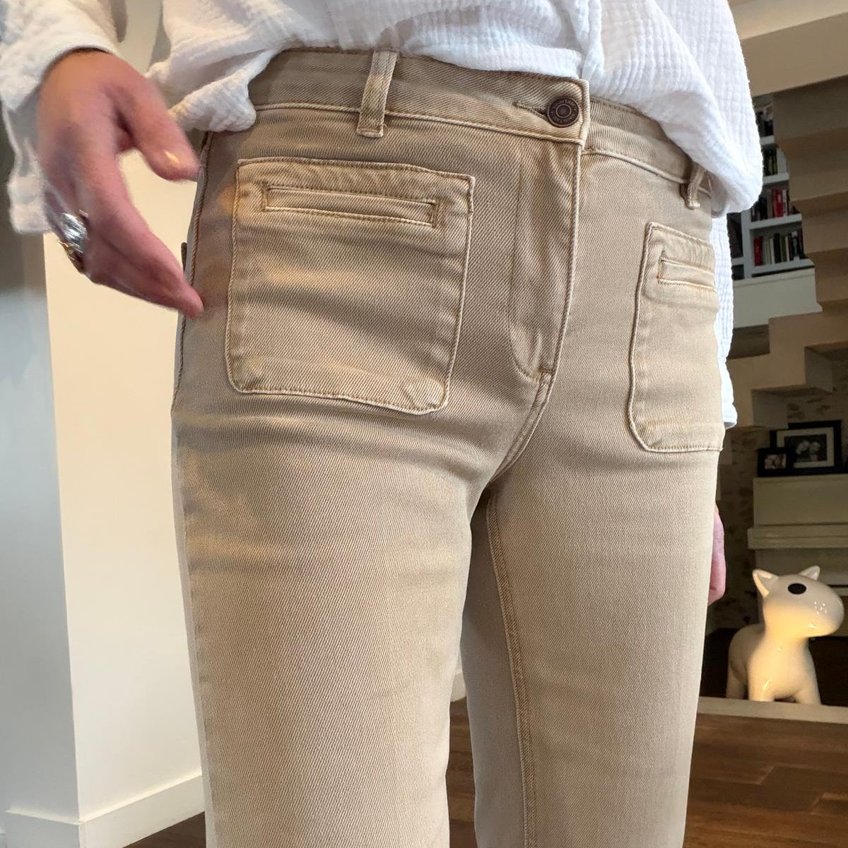 Jean the Diana pacific drill beige