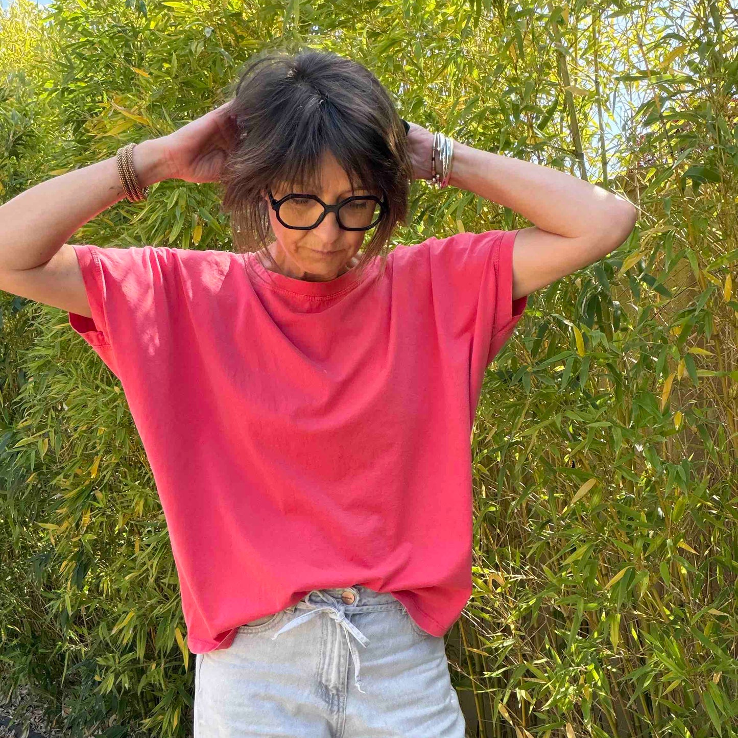 T-shirt Jess - framboise