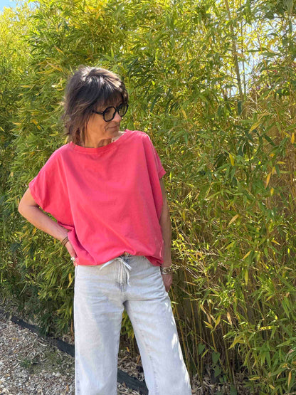T-shirt Jess - framboise