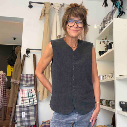 Gilet sans manches Jonas anthracite - Hod Paris