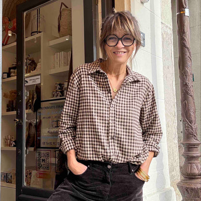 Chemise à petits carreaux Joséphine