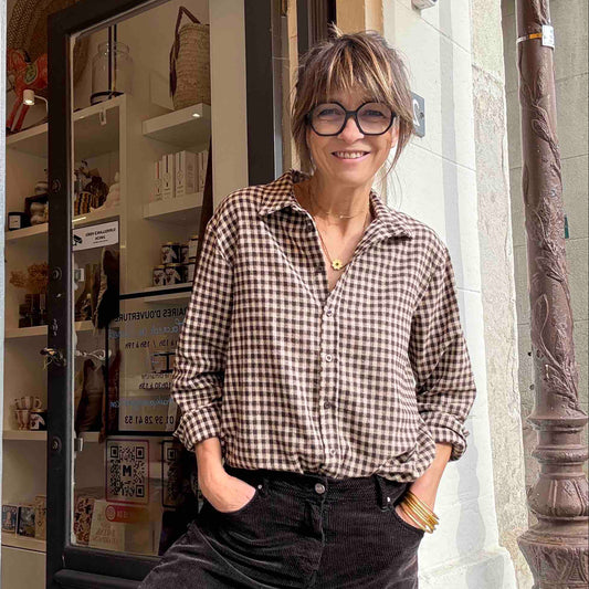 Chemise à petits carreaux Joséphine