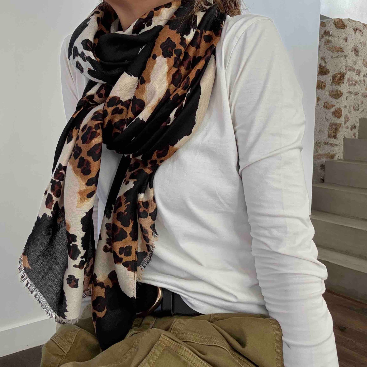 Grand foulard Jungle