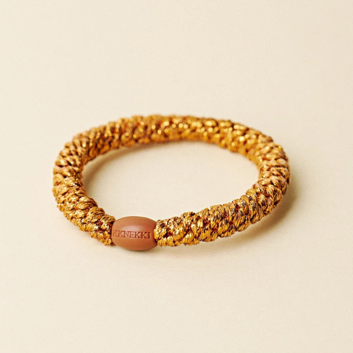 Kknekki Velvet Stripe Orange Bracelet/Elastic