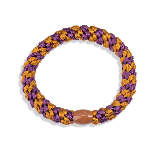 Kknekki Velvet Stripe Orange Bracelet/Elastic