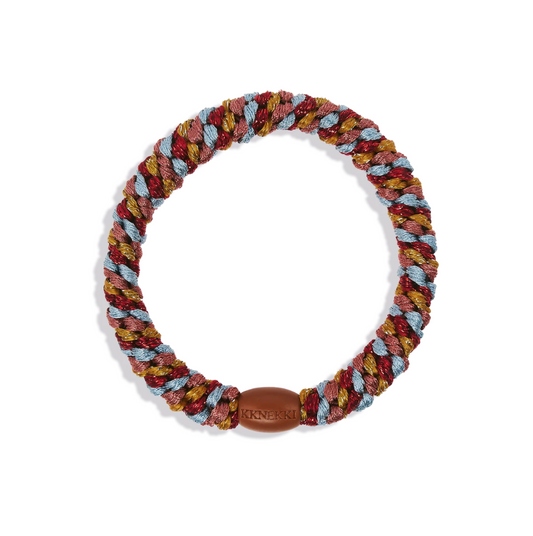 Kknekki Velvet Stripe Orange Bracelet/Elastic