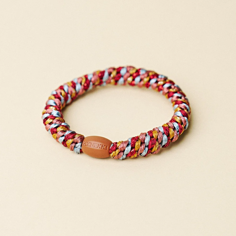 Bracelet/élastique Kknekki mix bordeaux curry