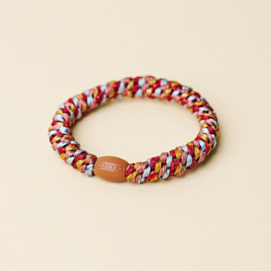 Kknekki Velvet Stripe Orange Bracelet/Elastic