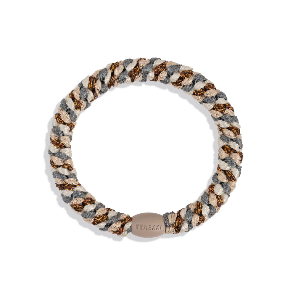 Kknekki Velvet Stripe Orange Bracelet/Elastic