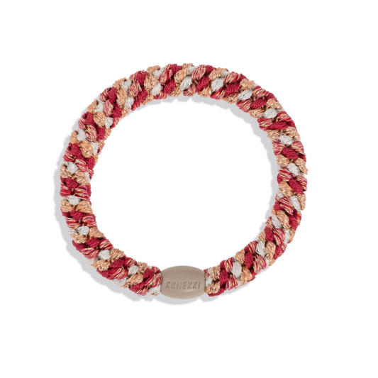 Kknekki Velvet Stripe Orange Bracelet/Elastic