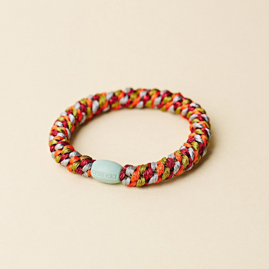 Kknekki Velvet Stripe Orange Bracelet/Elastic
