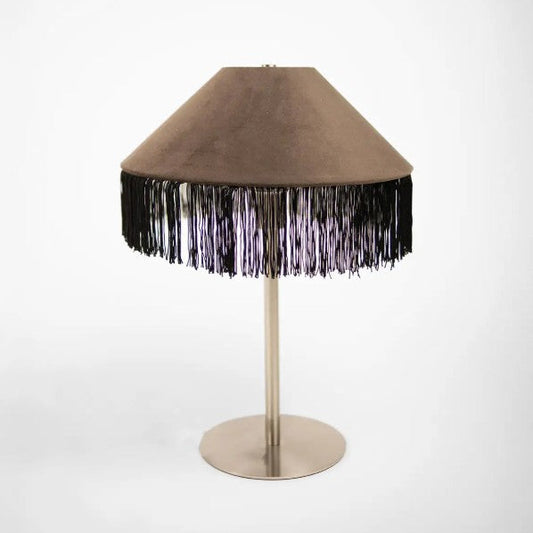 Lampe de table Gloria brun foncé