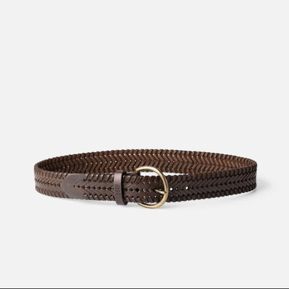 BIBA Sabine dark brown leather belt