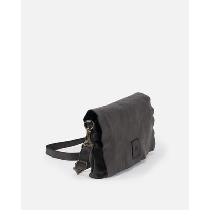 Sac bandoulière en cuir BIBA Boston Flap noir