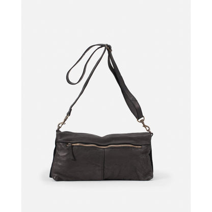 Sac bandoulière en cuir BIBA Boston Flap noir
