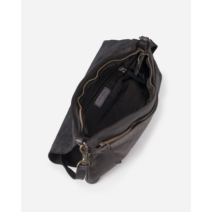 Sac bandoulière en cuir BIBA Boston Flap noir