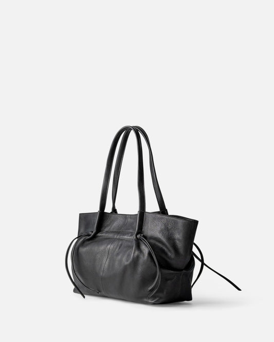 Sac bandoulière en cuir BIBA Brumley black