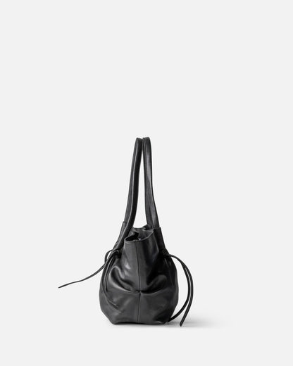 Sac bandoulière en cuir BIBA Brumley black