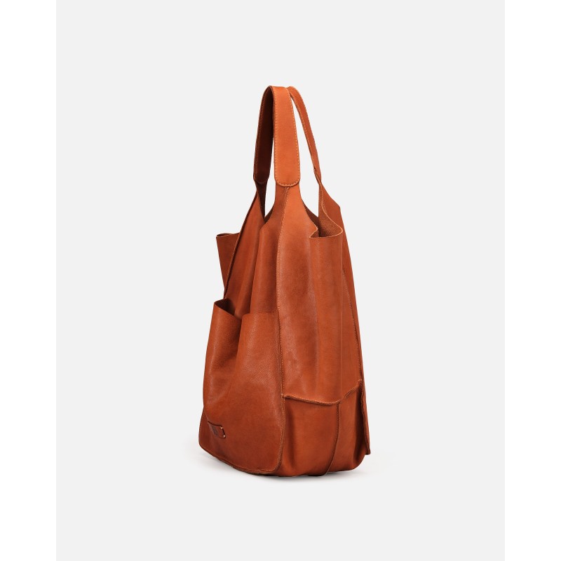 BIBA Homer tan leather crossbody bag