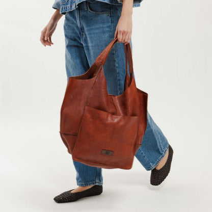 BIBA Homer tan leather crossbody bag