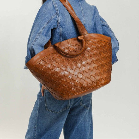 Sac bandoulière en cuir BIBA Lewisburg tan