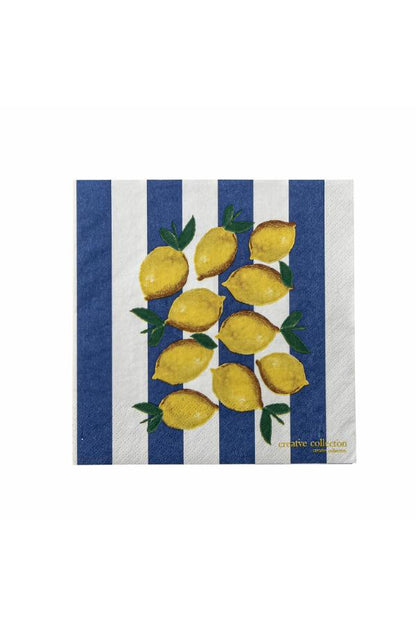 Limone Serviette, Multicolore pack de 20