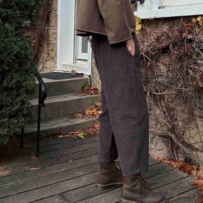 Pantalon Magic en velours Léo - chocolat ou gris