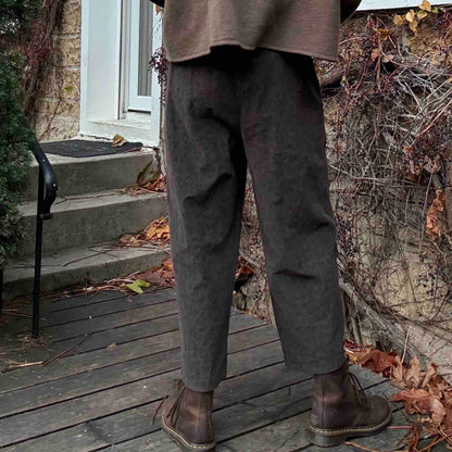 Pantalon Magic en velours Léo - chocolat ou gris