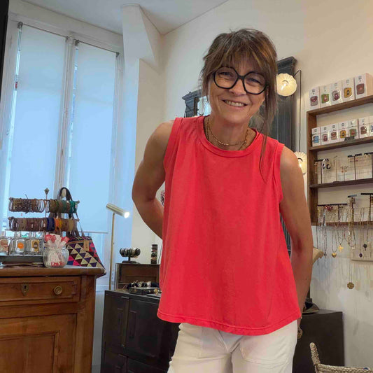 Débardeur Manon cherry