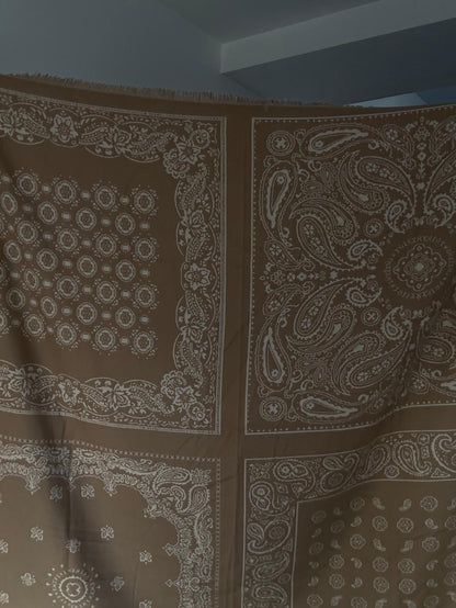 Maxi bandana double face John - black ou sable