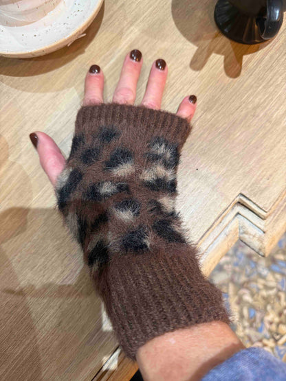 Mitaines en tricot Léo