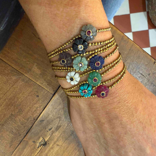 Bracelet mini-flower - Le Monde est Stone