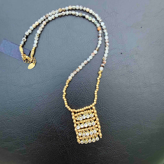 Collier Miror strass - Kharmari
