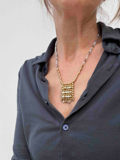 Collier Miror strass - Kharmari