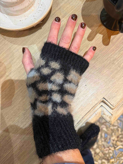 Mitaines en tricot Léo